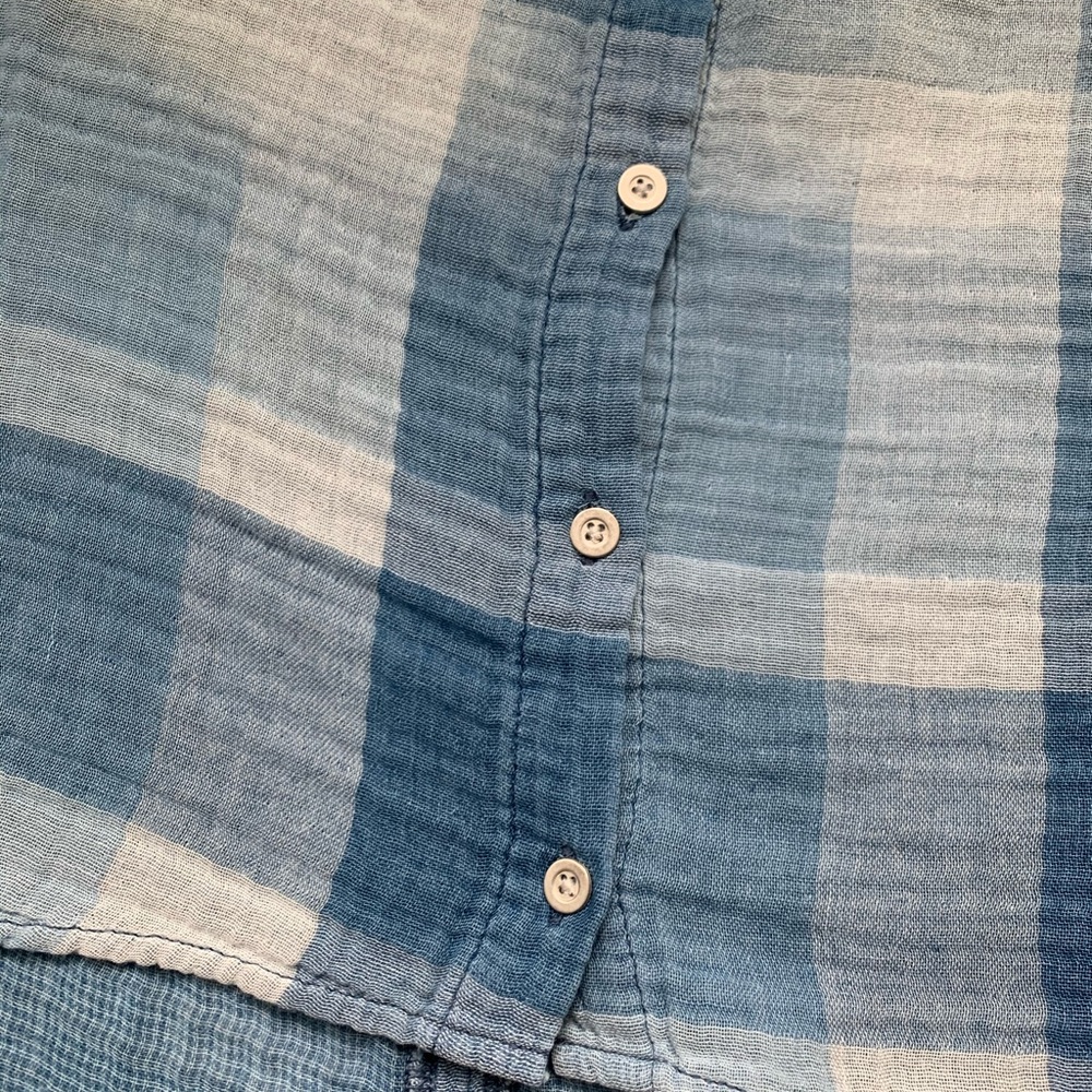 Cloth&Stone Anthropologie plaid crop top - Picture 6 of 6